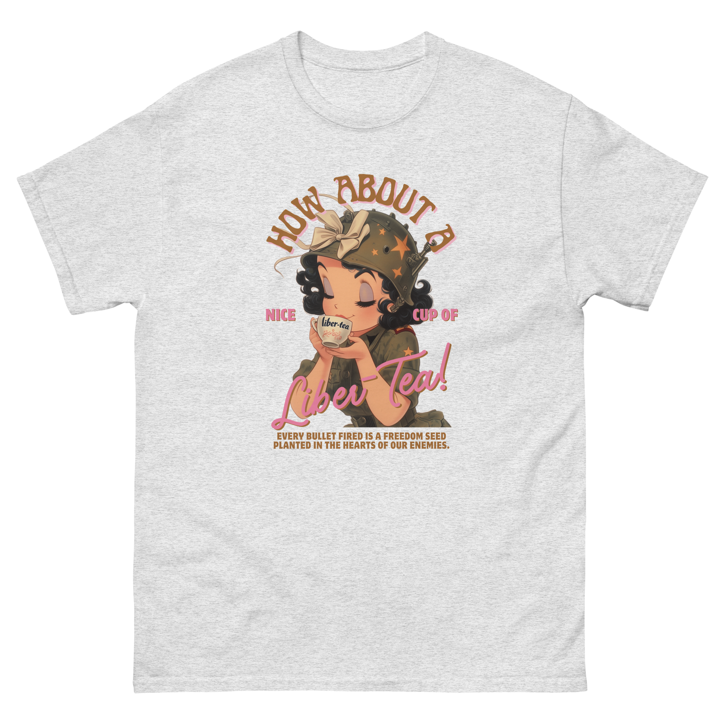 HDV001T How About a Nice Cup of Liber-Tea! Helldivers Tshirt