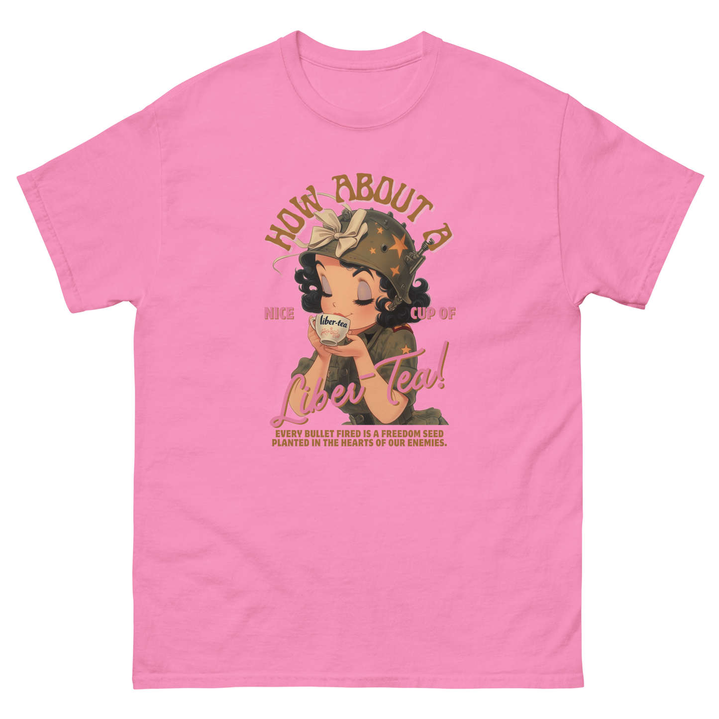 HDV001T How About a Nice Cup of Liber-Tea! Helldivers Tshirt