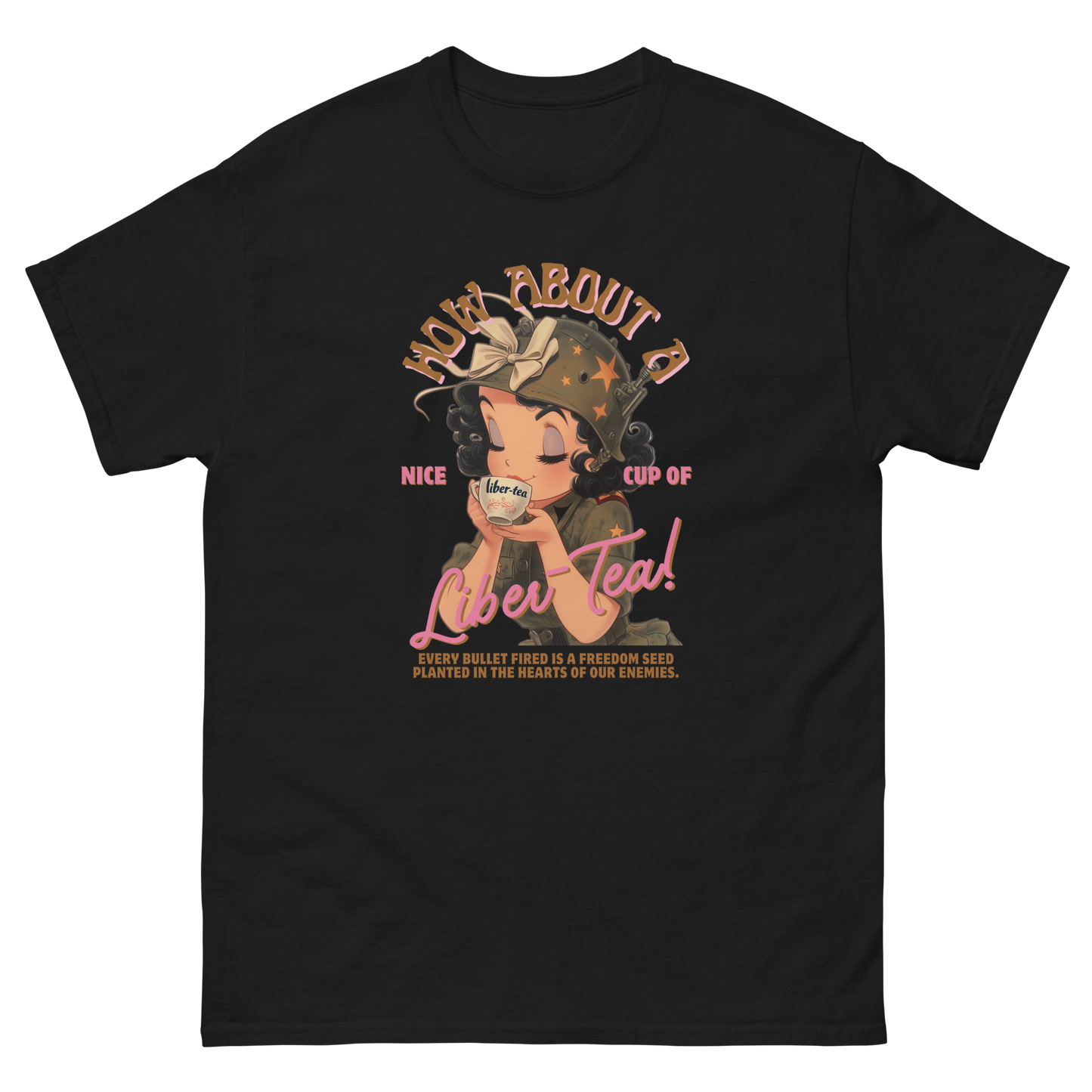 HDV001T How About a Nice Cup of Liber-Tea! Helldivers Tshirt