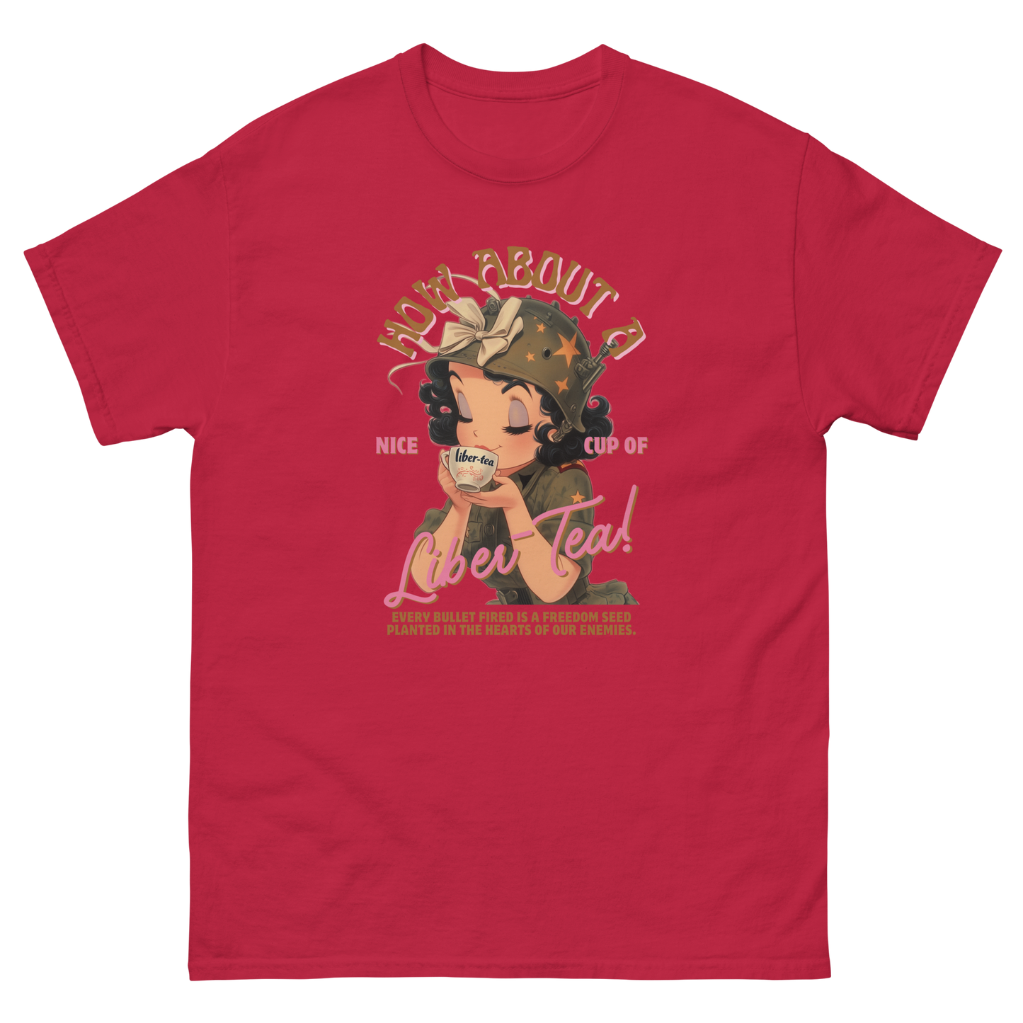 HDV001T How About a Nice Cup of Liber-Tea! Helldivers Tshirt