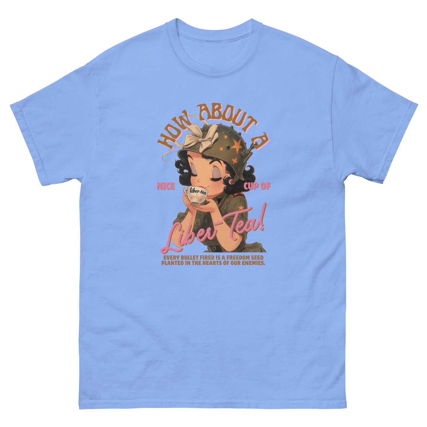 HDV001T How About a Nice Cup of Liber-Tea! Helldivers Tshirt