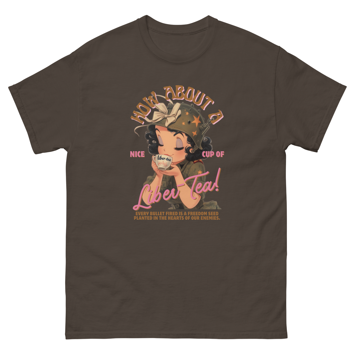 HDV001T How About a Nice Cup of Liber-Tea! Helldivers Tshirt