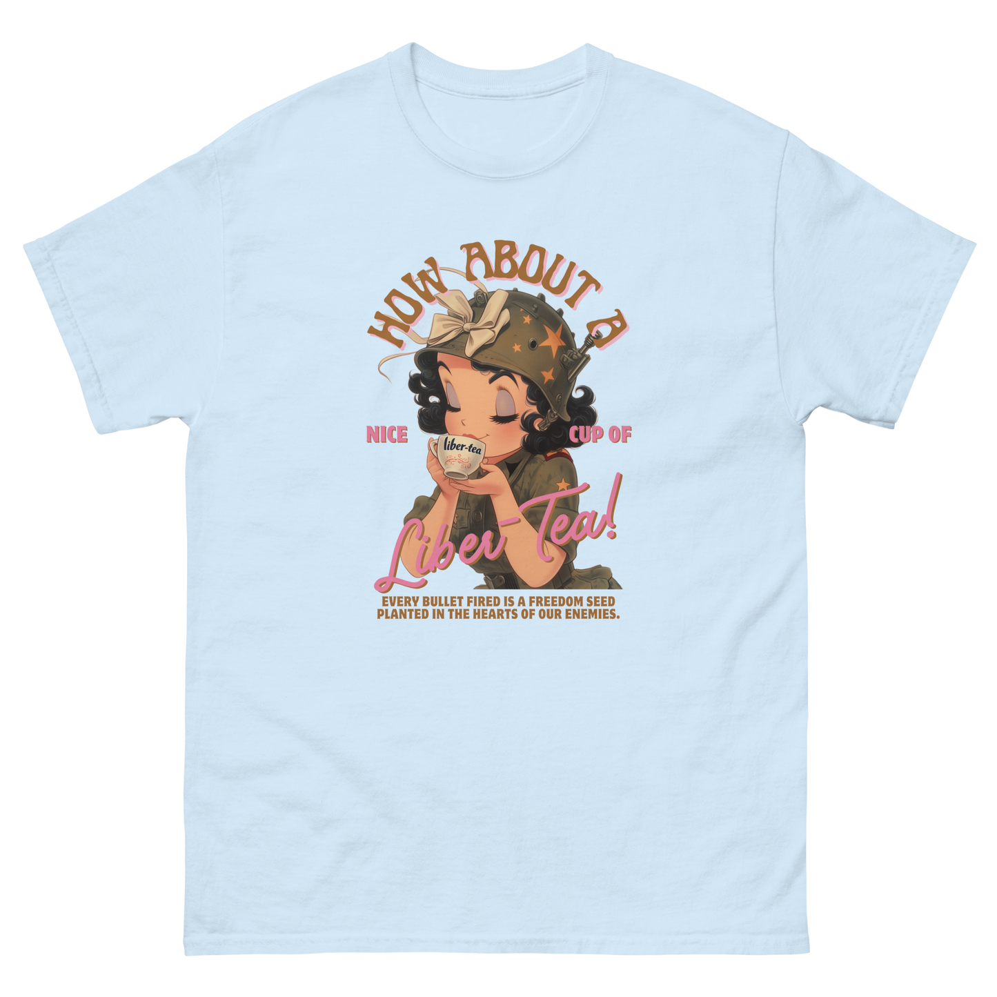HDV001T How About a Nice Cup of Liber-Tea! Helldivers Tshirt
