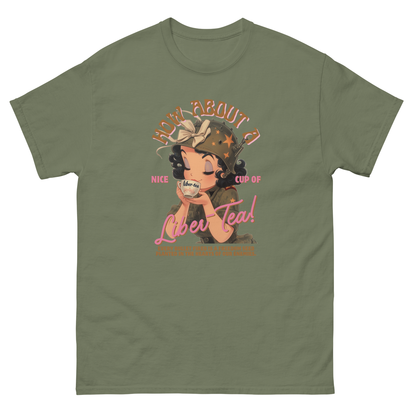 HDV001T How About a Nice Cup of Liber-Tea! Helldivers Tshirt