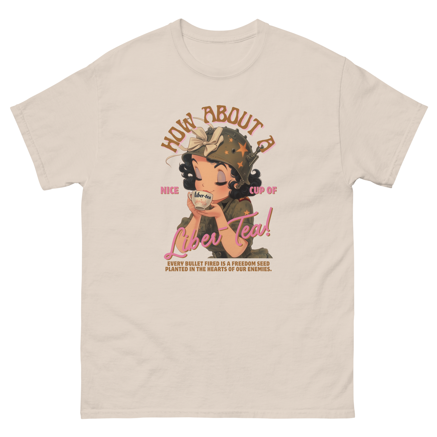HDV001T How About a Nice Cup of Liber-Tea! Helldivers Tshirt