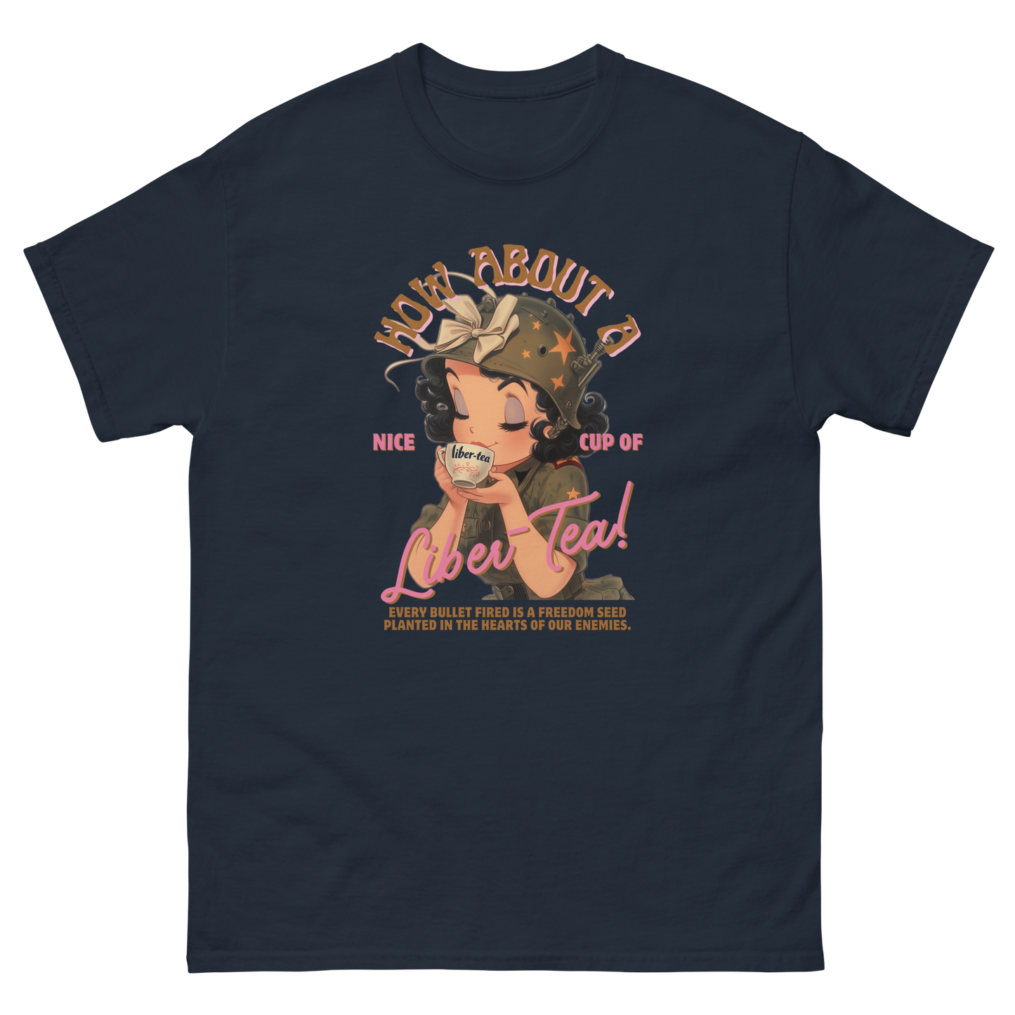 HDV001T How About a Nice Cup of Liber-Tea! Helldivers Tshirt