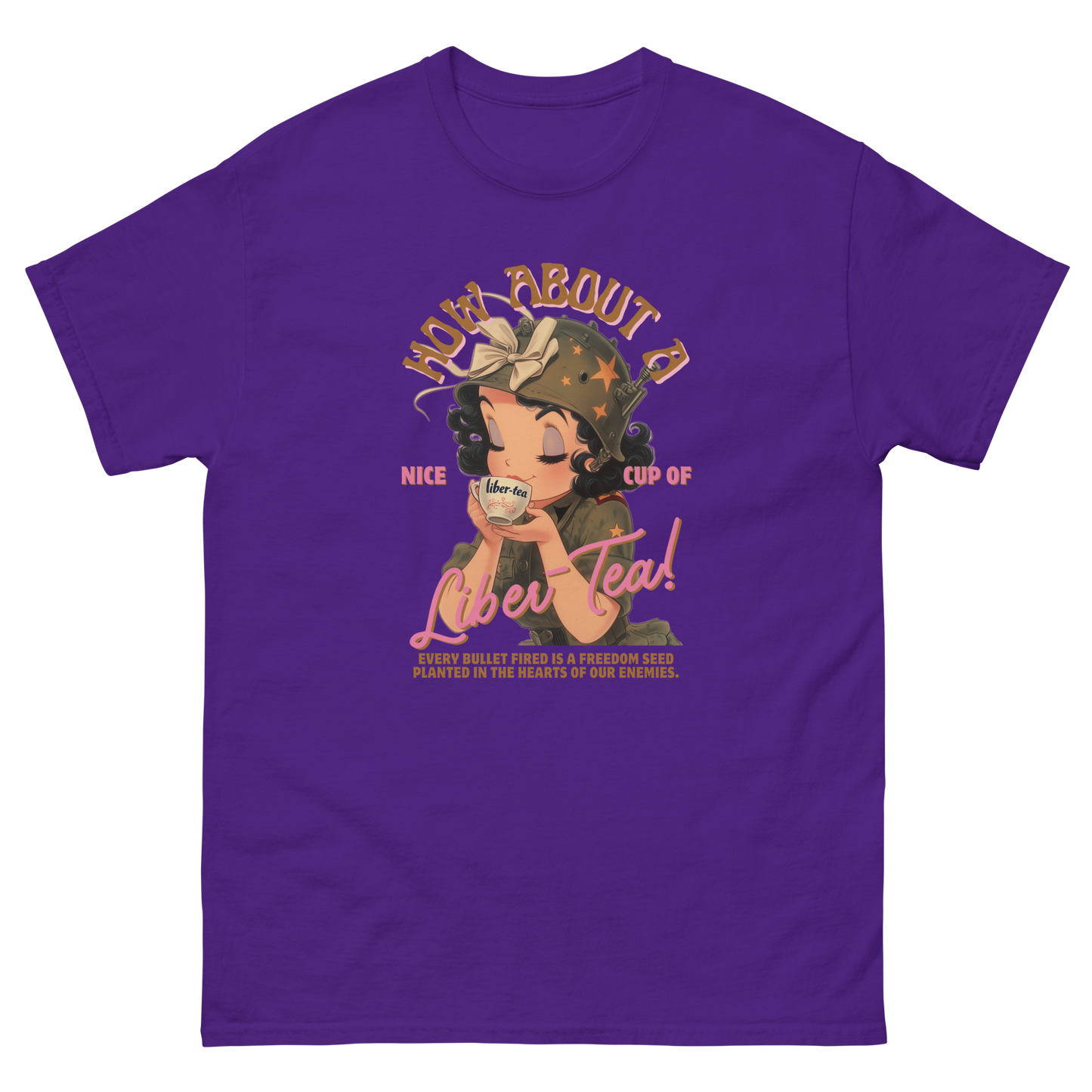HDV001T How About a Nice Cup of Liber-Tea! Helldivers Tshirt