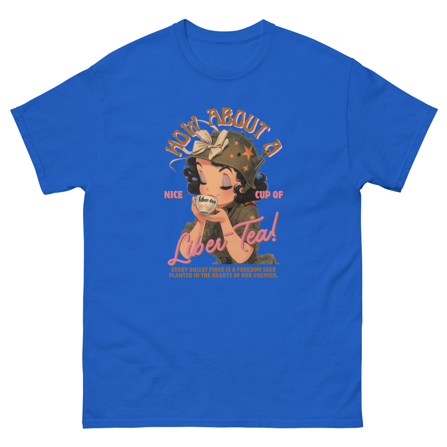 HDV001T How About a Nice Cup of Liber-Tea! Helldivers Tshirt
