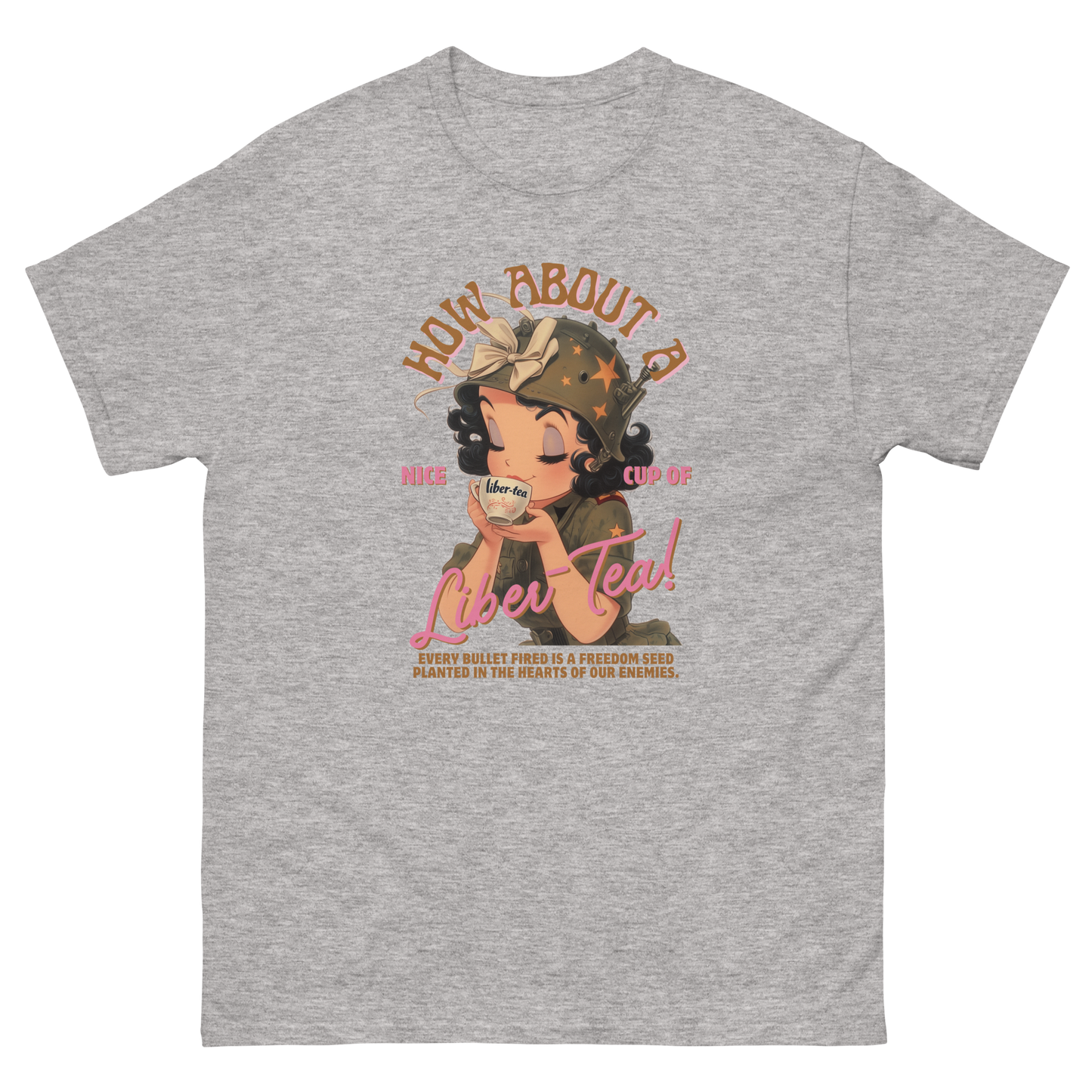 HDV001T How About a Nice Cup of Liber-Tea! Helldivers Tshirt
