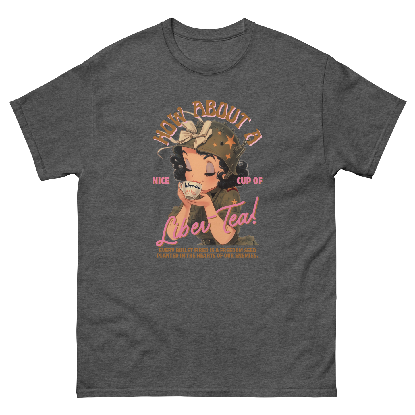HDV001T How About a Nice Cup of Liber-Tea! Helldivers Tshirt