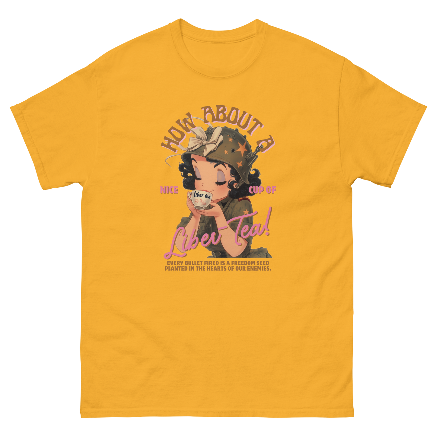 HDV001T How About a Nice Cup of Liber-Tea! Helldivers Tshirt