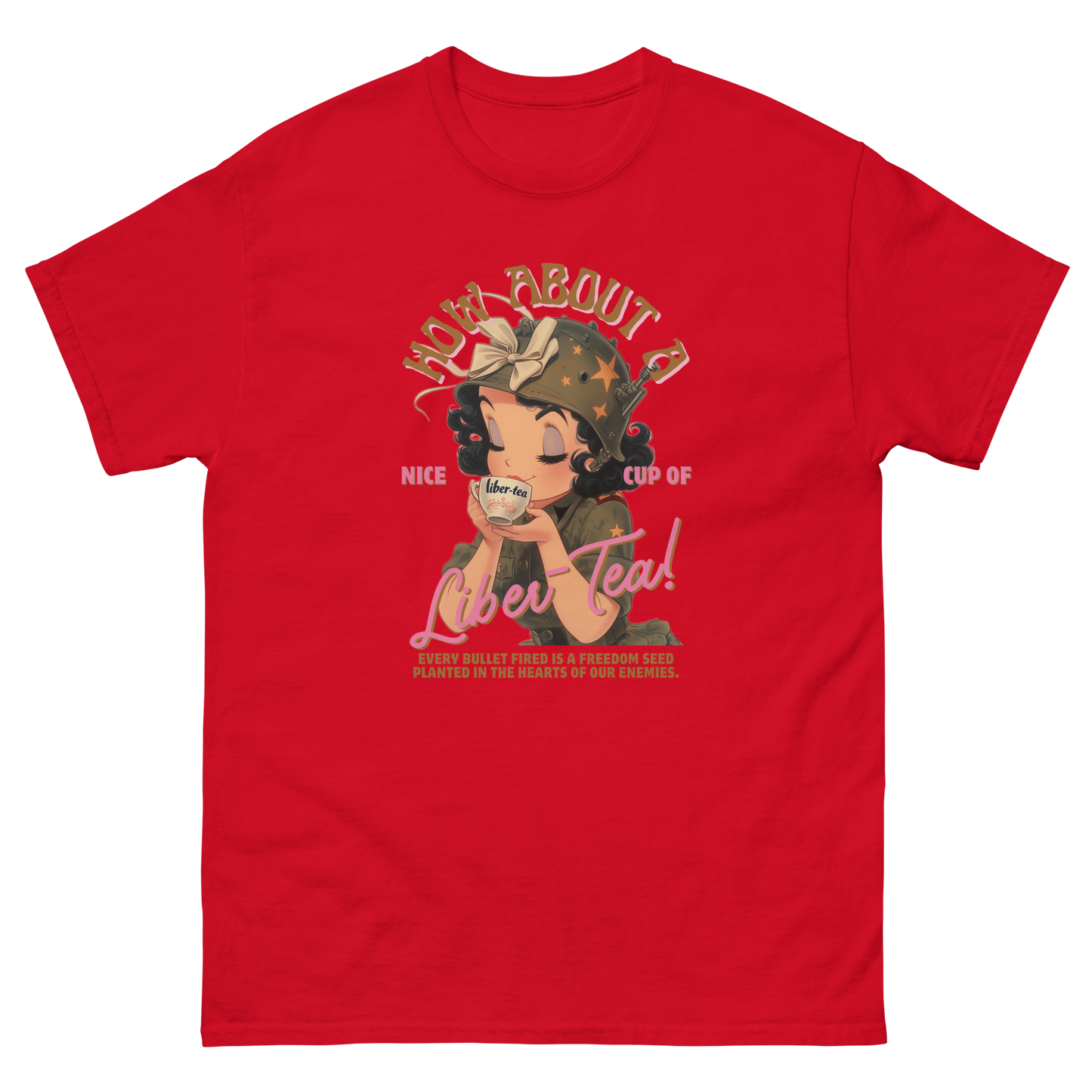 HDV001T How About a Nice Cup of Liber-Tea! Helldivers Tshirt
