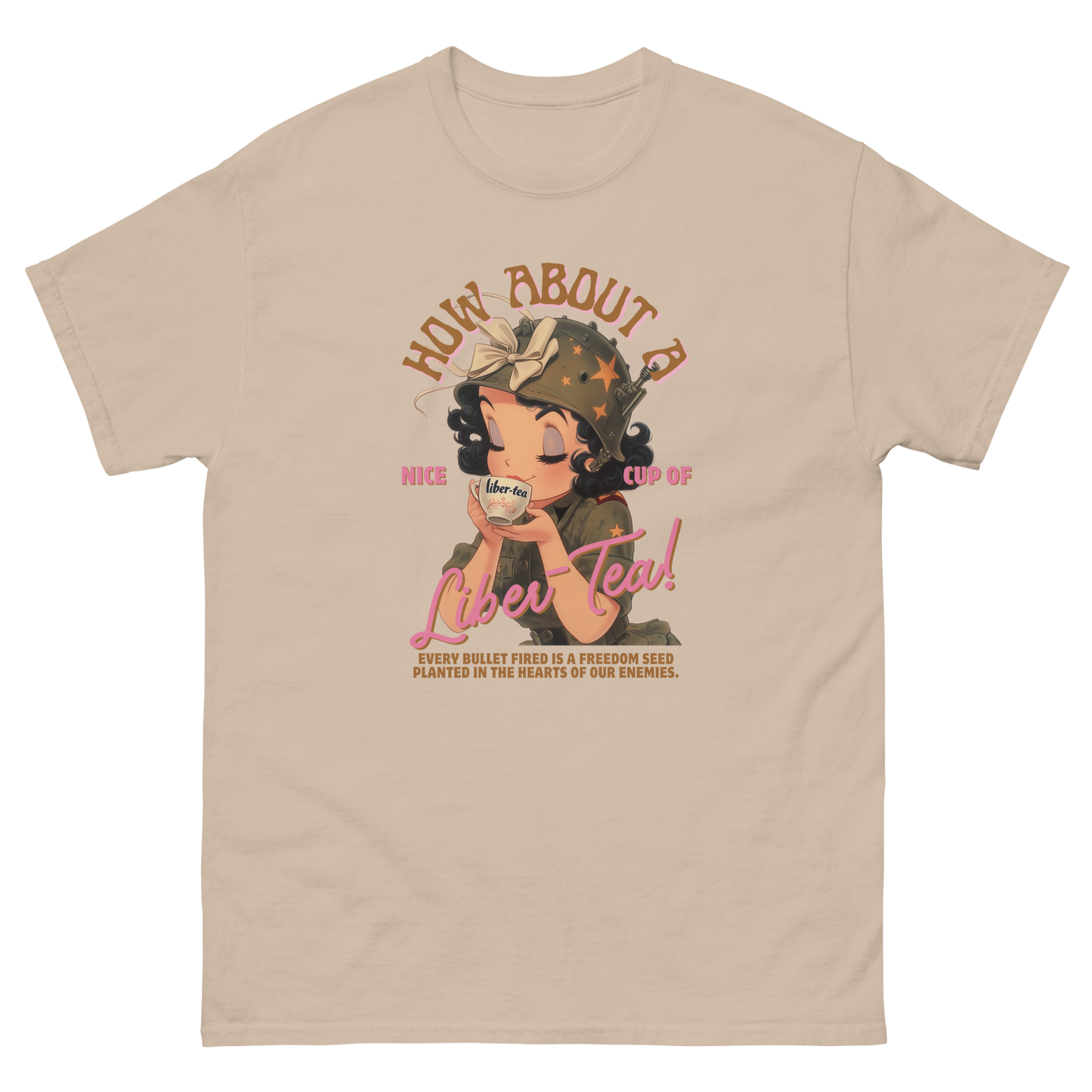 HDV001T How About a Nice Cup of Liber-Tea! Helldivers Tshirt