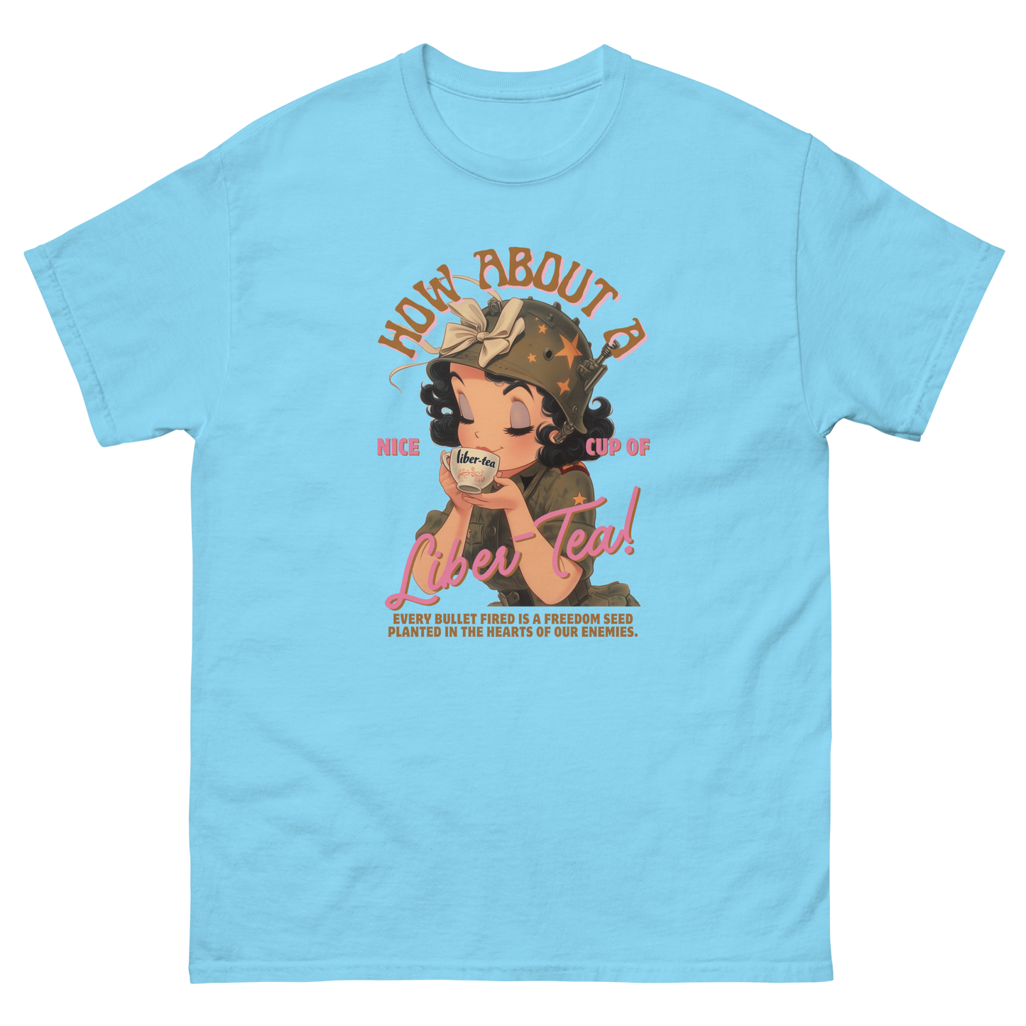 HDV001T How About a Nice Cup of Liber-Tea! Helldivers Tshirt