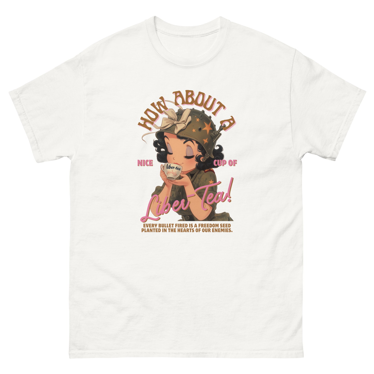 HDV001T How About a Nice Cup of Liber-Tea! Helldivers Tshirt